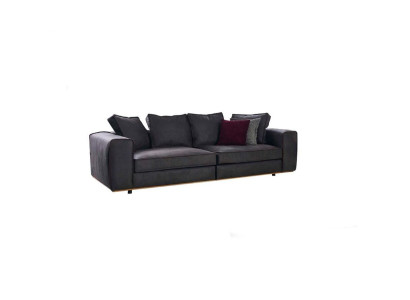 Three Seater Couch Sofa 3 Seater Gray Fabric Fabric Sofa Upholstered Sofa Design